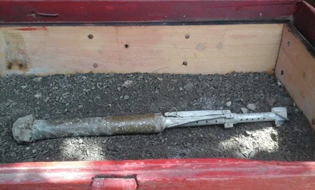 Tərtərdə raket mühərriki tapılıb