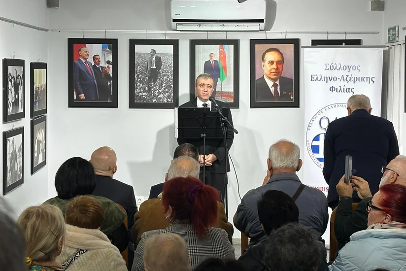 Yunanıstanda Heydər Əliyevə həsr olunmuş sərginin açılışı olub