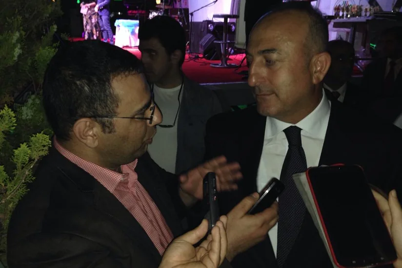 ​Türkiyənin XİN başçısı azərbaycanlı jurnalistlərlə görüşüb - FOTO