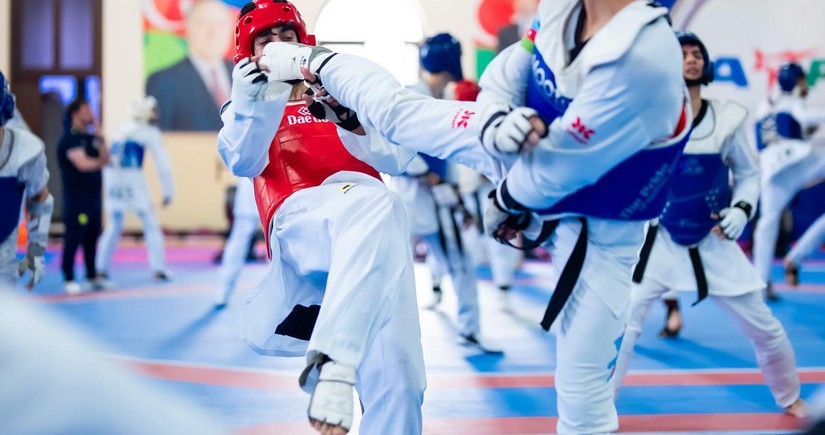 Azərbaycan taekvondoçularının iştirakı ilə açıq dairəvi döyüş məşqləri keçirilib
