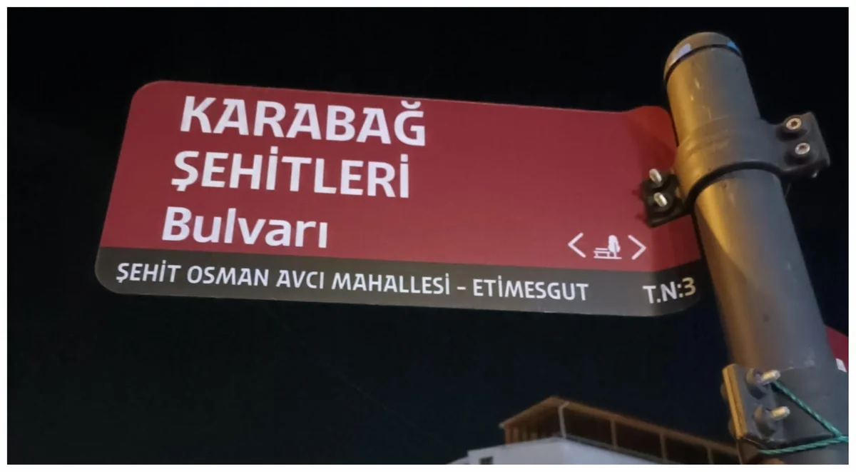 Ankara küçələrindən birinə “Qarabağ Şəhidləri Bulvarı” adı verilib