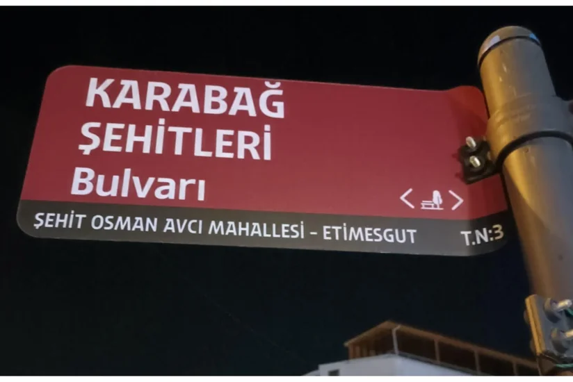 Ankara küçələrindən birinə “Qarabağ Şəhidləri Bulvarı” adı verilib