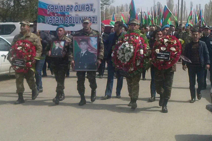 Azərbaycan ordusunun şəhid olan hərbçiləri dəfn edilib - FOTO - YENİLƏNİB