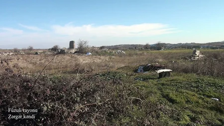 Кадры из села Зергер Физулинского района