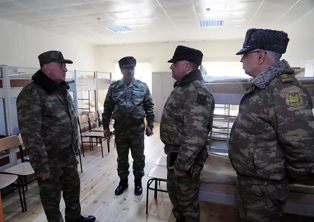 Presidential Assistant and Defence Minister inspect situation in military units of frontline zone