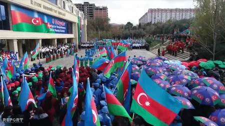Sumqayıt və Abşeronda Bayraq günü qeyd olunub - FOTO