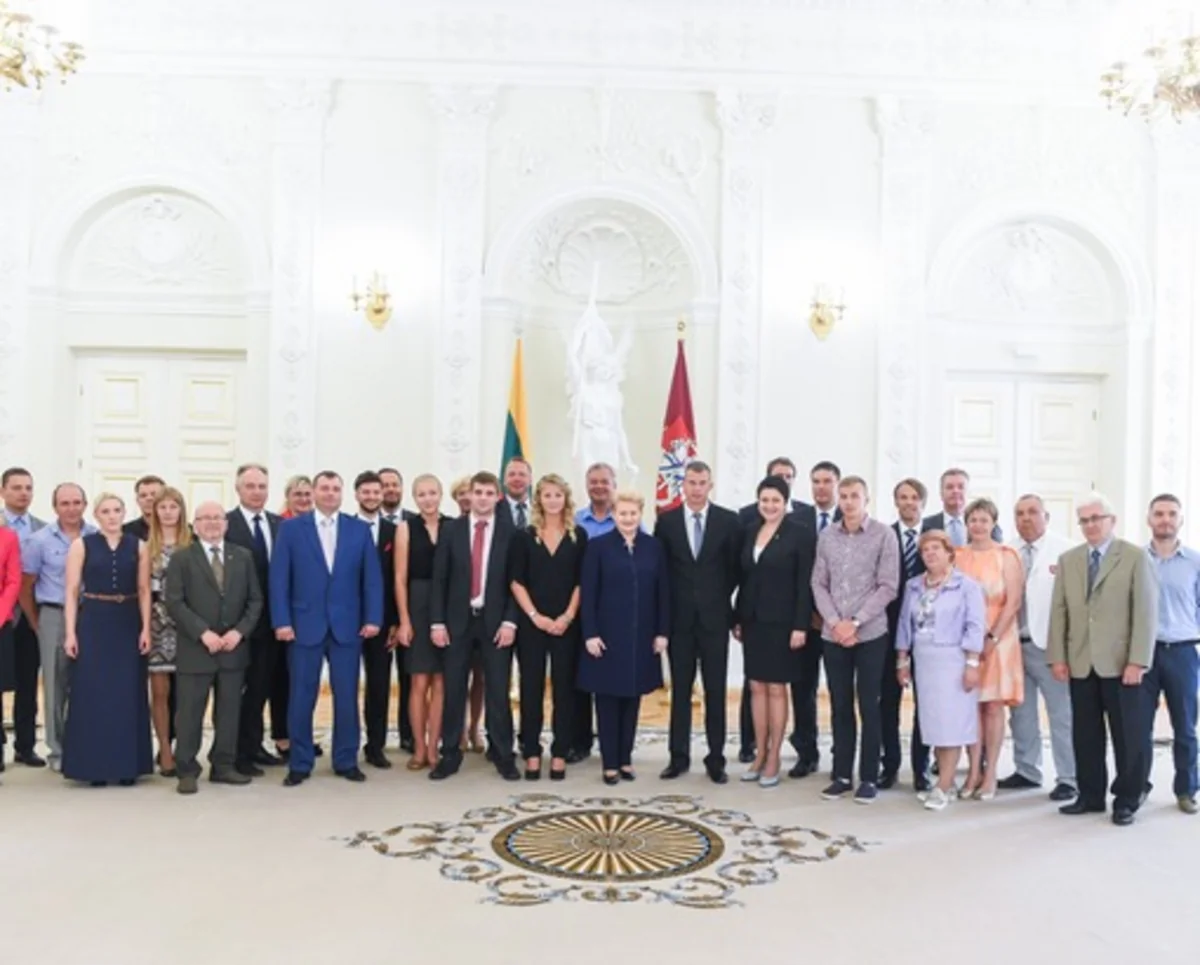 Президент Литвы приняла медалистов I Европейских Игр