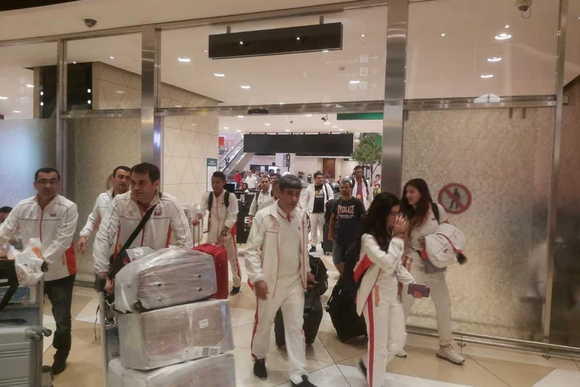 Minsk-2019-da Azərbaycanı təmsil edən yunan-Roma güləşi üzrə yığma Vətənə qayıdıb