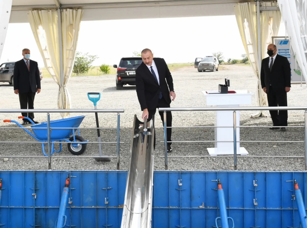 Ilham Aliyev attends groundbreaking ceremony for Aghdam Industry Park