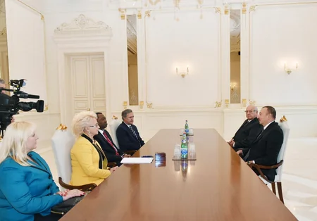 Prezident İlham Əliyev Beynəlxalq Mülki Aviasiya Təşkilatının prezidentini və Dövlətlərarası Aviasiya Komitəsinin sədrini qəbul edib
