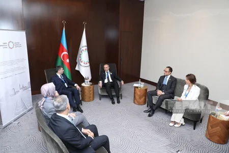 Qərbi Azərbaycan İcmasının sədri AK Partinin sədr müavini ilə görüşüb
