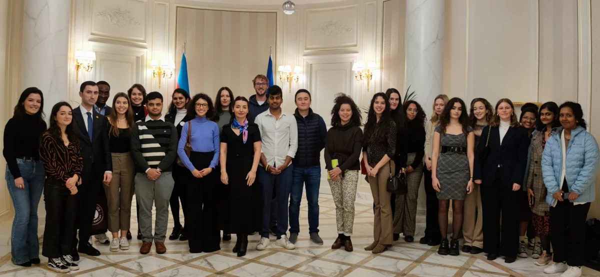 Leyla Abdullayeva meets students of Paris Institute of Political Studies