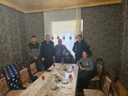 Göyçayda Novruz bayramı münasibətilə şəhid ailələri və qazilər ziyarət olunub