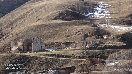 Footage from Kalbajar's Alibeyli village destroyed by Armenian vandals