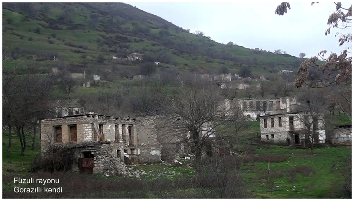 Видеокадры из села Горазиллы Физулинского района