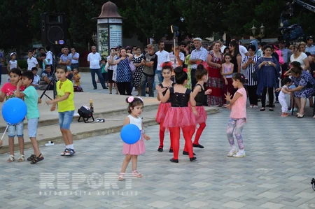 ​Ramazan bayramı münasibəti ilə Lənkəranda bayram şənliyi keçirilib - FOTO