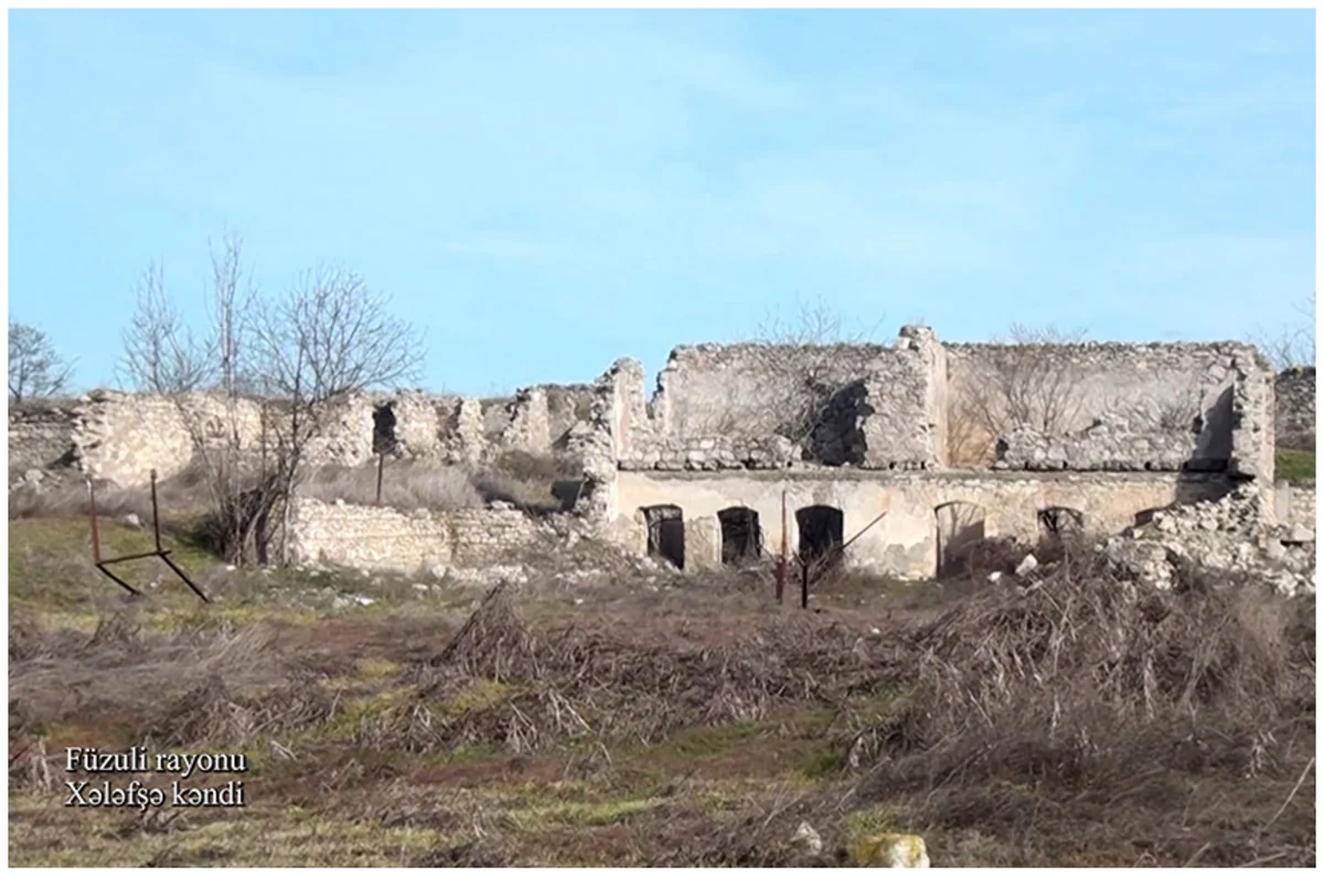 Видеокадры из села Халафша Физулинского района