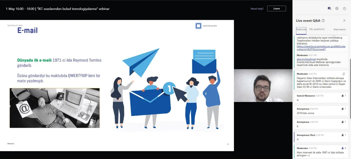 В Азербайджане организован бесплатный вебинар в области ИТ