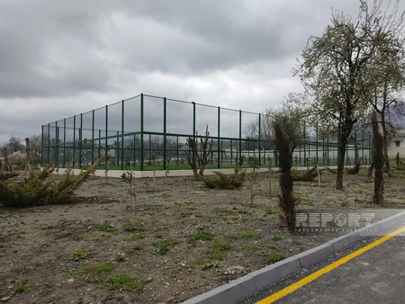 Qəbələnin ucqar kəndində yeni məktəb binası şagird sıxlığını aradan qaldıracaq - FOTOREPORTAJ