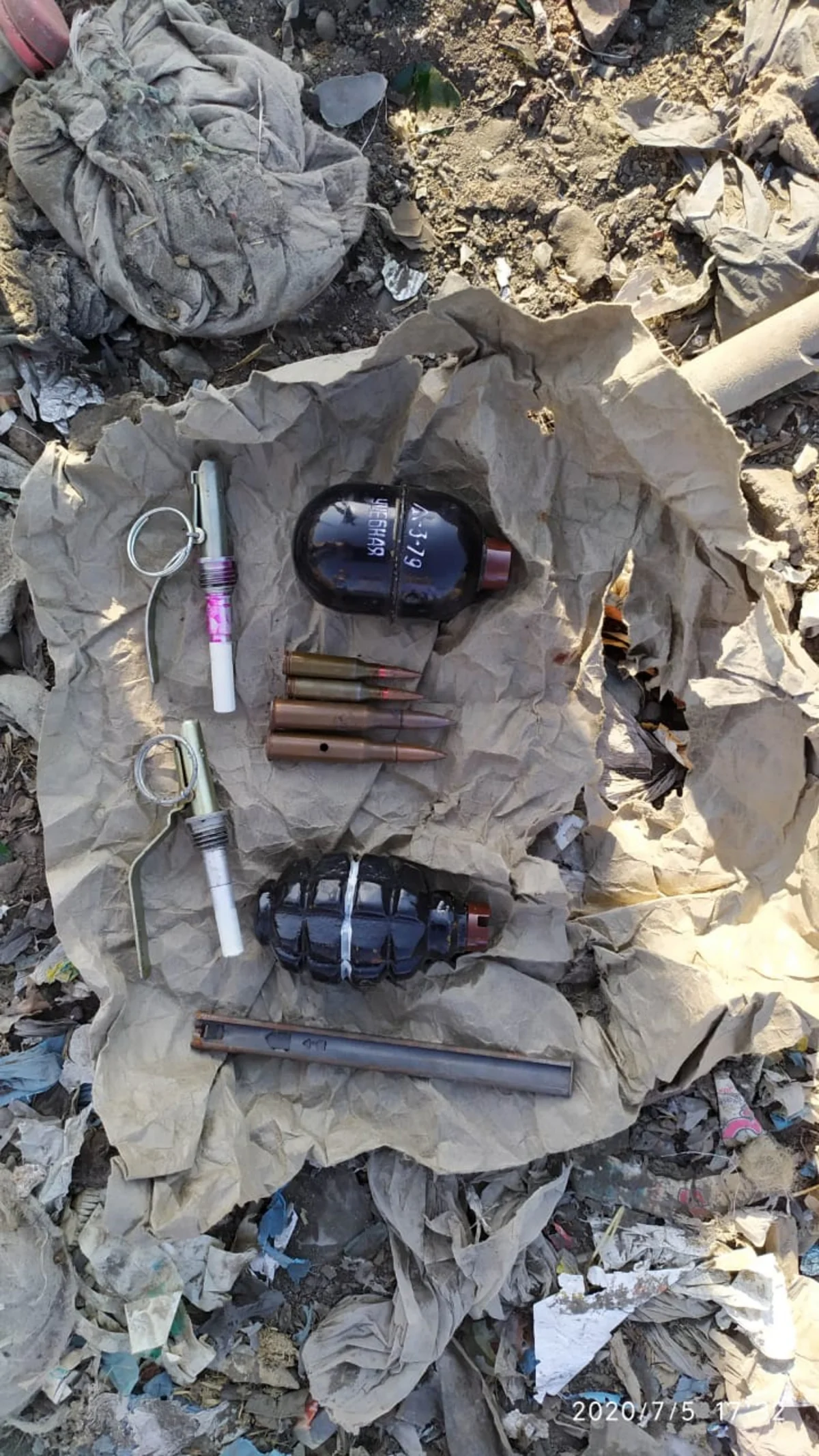 Lənkəranda əl qumbaraları və sursat aşkarlandı