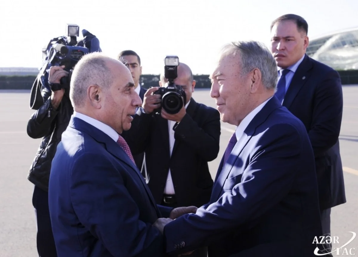 Türk Şurasının fəxri sədri Nursultan Nazarbayev Azərbaycana gəlib