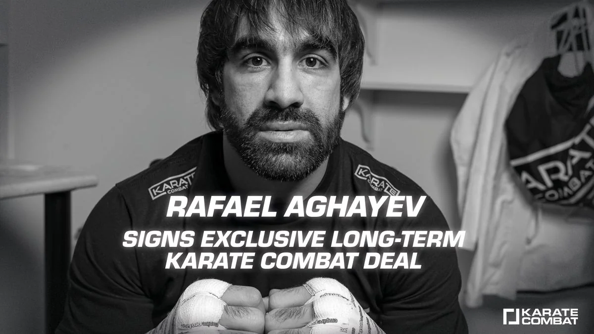 Rafael Ağayev yenidən Karate Combatda: Müqavilə imzalamaqdan məmnunuq
