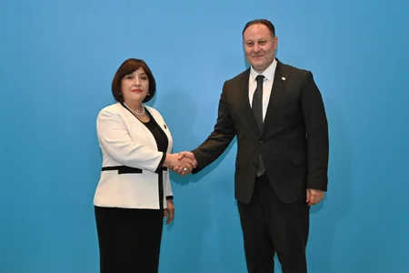 Sahibə Qafarova Astanada Şimali Kipr Türk Cümhuriyyəti Məclisinin sədri ilə görüşüb