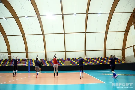 Voleybol üzrə qadınlardan ibarət Azərbaycan yığması İslamiadaya hazırlığı davam etdirir - FOTO