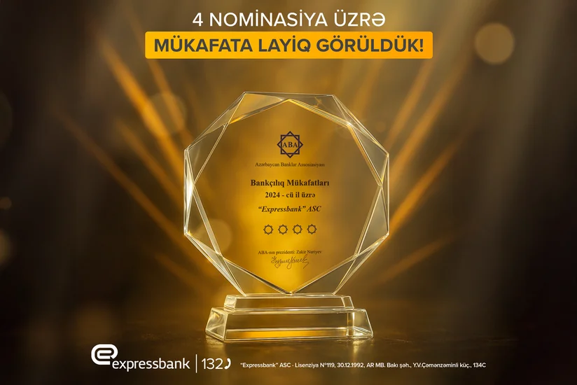 ABA Expressbankı 4 nominasiya üzrə mükafatlandırıb