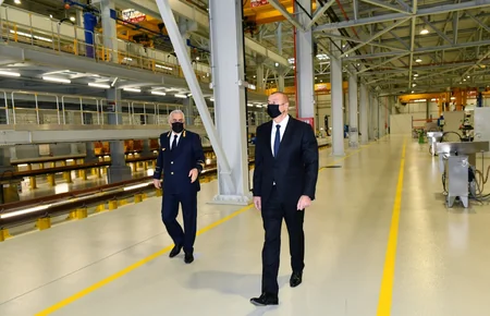 Prezident İlham Əliyev yeni Biləcəri lokomotiv deposunun açılışında iştirak edib