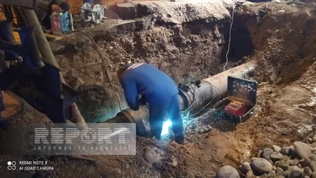 На магистральном водопроводе в Нахчыване произошла авария