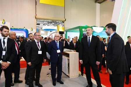 Prezident İlham Əliyev XXVI Beynəlxalq “Xəzər Neft və Qaz-2019” sərgi və konfransının açılışında iştirak edib - YENİLƏNİB