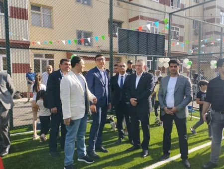 Sabirabadda Sağlam məhəllənin açılışı olub