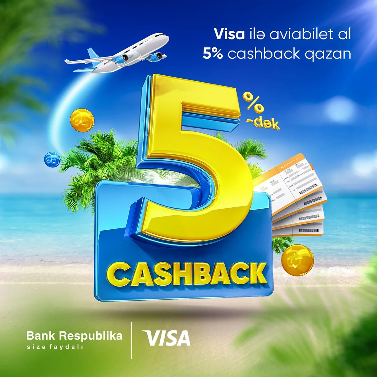 “Bank Respublika” “Visa” kart sahibləri üçün sərfəli kampaniya elan edir