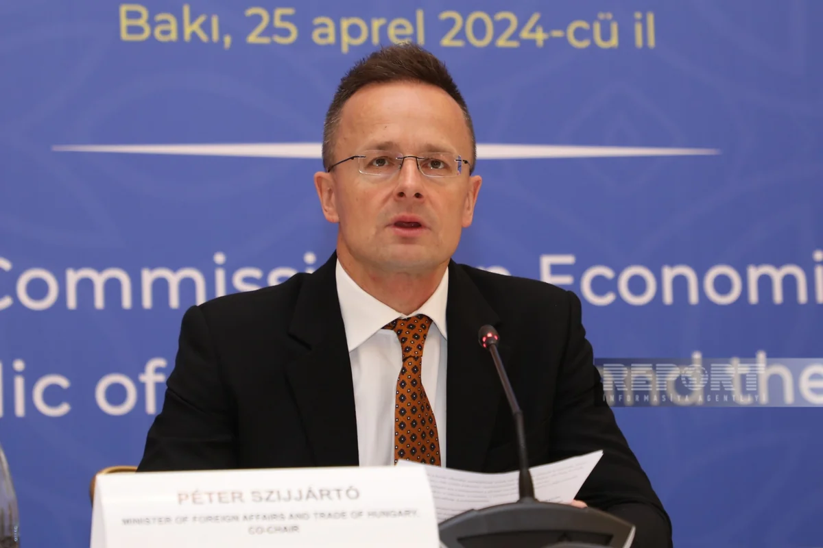 Peter Siyarto: Azərbaycanla enerji sahəsində əməkdaşlığın genişləndirilməsi üçün imkanlar var
