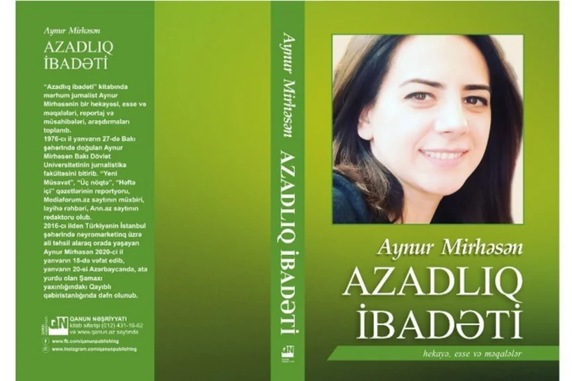 Mərhum jurnalist Aynur Mirhəsənin kitabı çap olunub