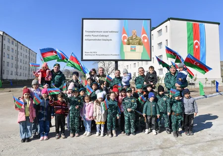 В воинской части ГПС в Джебраиле сданы жилые дома для пограничников