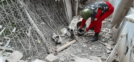 Cəbhəboyu ərazilərdə raket başlığı və top mərmisinin qalıqları aşkarlanıb