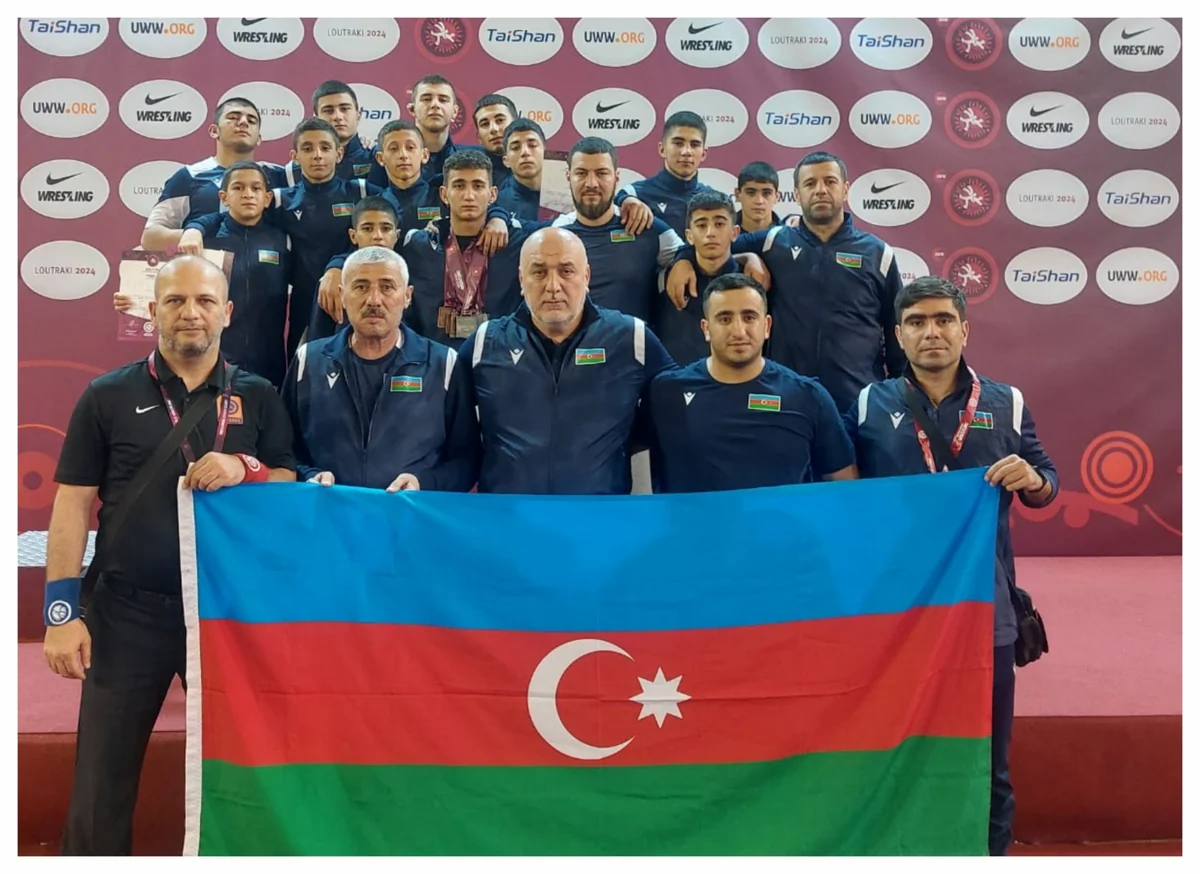 Azərbaycanın yunan-Roma güləşi millisi U-15 Avropa çempionatında birinci olub