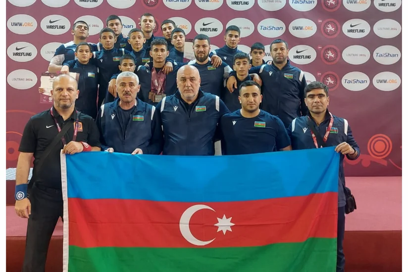 Azərbaycanın yunan-Roma güləşi millisi U-15 Avropa çempionatında birinci olub