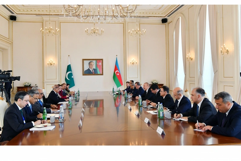Ilham Aliyev and Muhammad Shehbaz Sharif hold expanded meeting - UPDATED