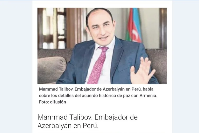 Peru mətbuatında birgə bəyanat barədə danışılıb