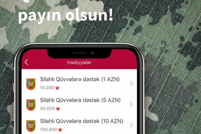 “Ürəklər”inizlə Silahlı Qüvvələrə dəstək olun!