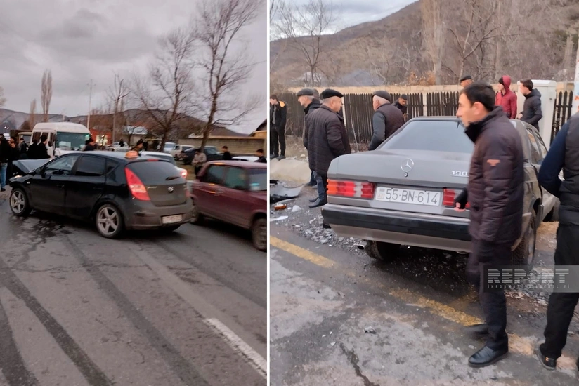 Şəkidə yol qəzasında xəsarət alanların sayı 5 nəfərə çatıb - YENİLƏNİB