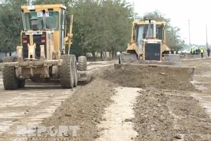 ​Neftçalada Şorkənd-Şirvanlı avtomobil yolunun tikintisinə başlanılıb