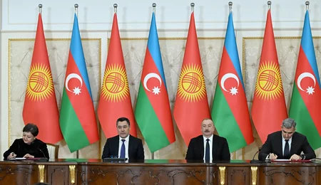 Azerbaijan, Kyrgyzstan sign documents - UPDATED