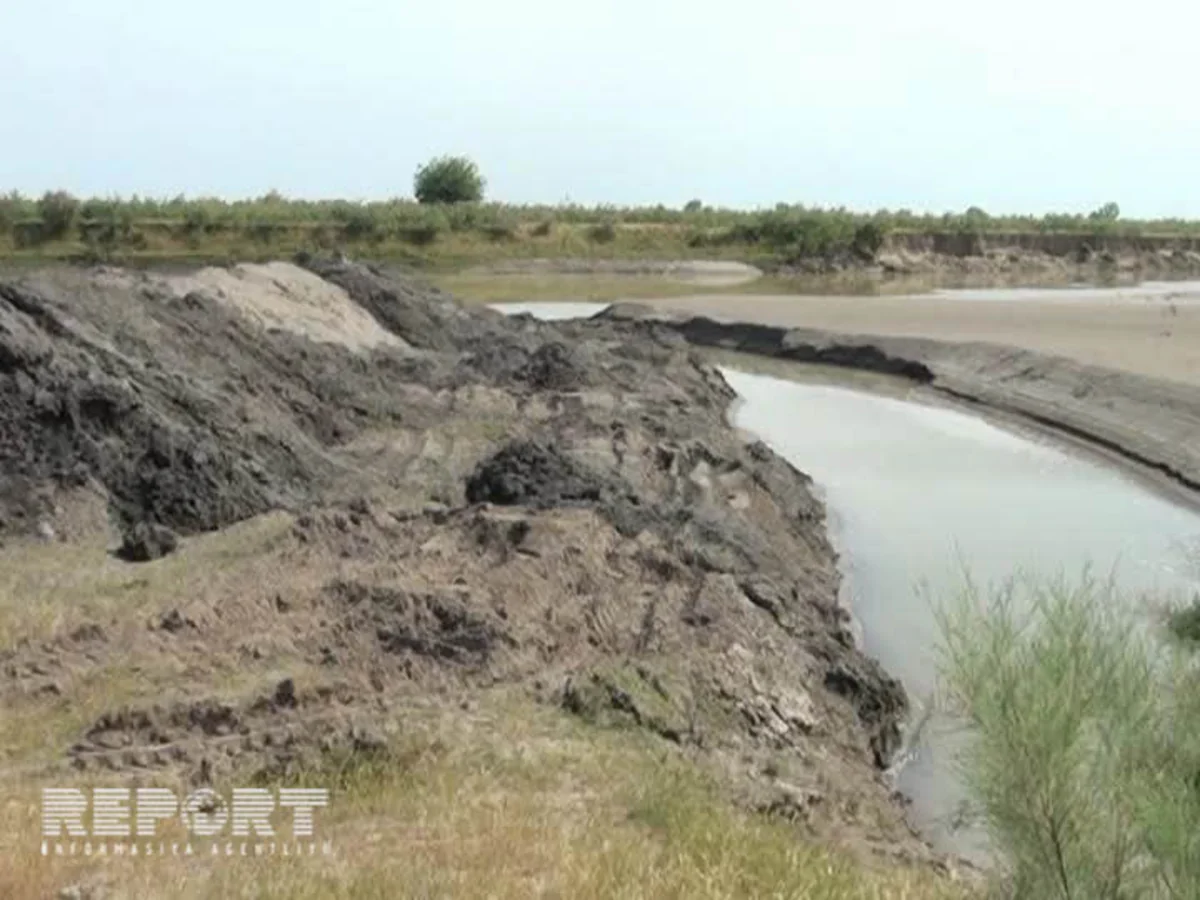 ​Araz çayında su azalıb - FOTO