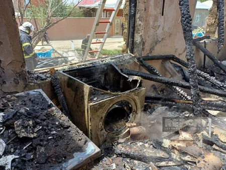 Naxçıvanın Əliabad qəsəbəsində yanğın olub