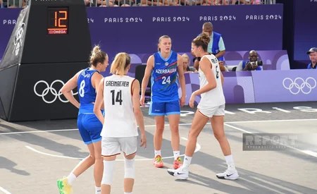 Paris-2024: Azərbaycanın qadınlardan ibarət 3x3 basketbol millisi növbəti görüşünə çıxıb - YENİLƏNİB - 2