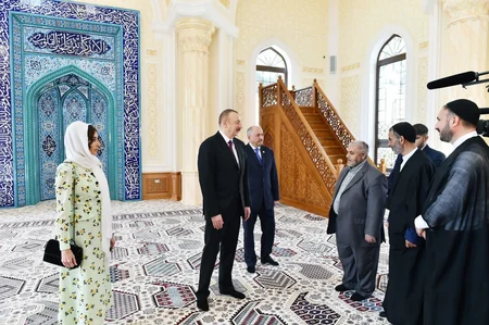 Prezident İlham Əliyev Hacı Cavad məscidinin yeni binasının açılışında iştirak edib - YENİLƏNİB